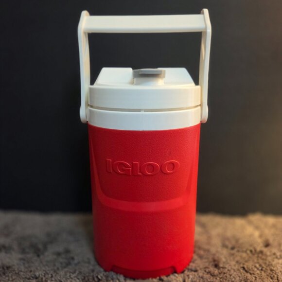 IGLOO Laguna Beverage Cooler Blue 1/2 Gallon W/ Hooks & Handle BPA FREE Drinking - Picture 1 of 4